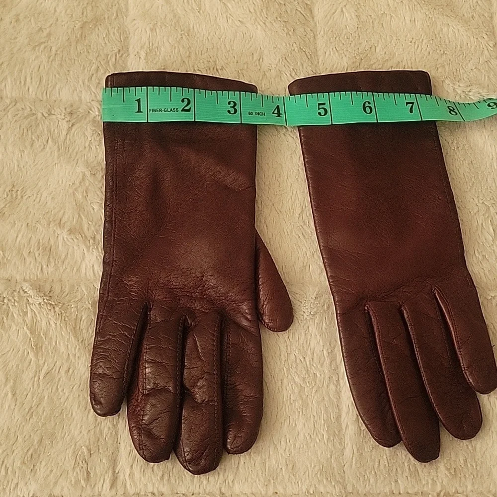 Shalimar Women's Leather Gloves Made In Italy Size 6.5